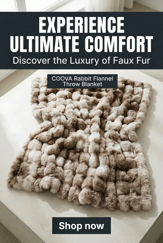 Clean pin: bold “Experience Ultimate Comfort” product-focused layout