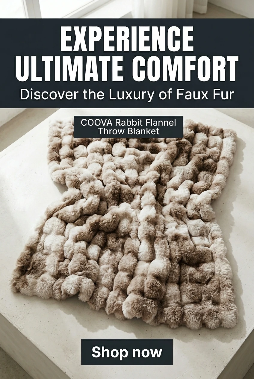 Clean pin: bold “Experience Ultimate Comfort” product-focused layout